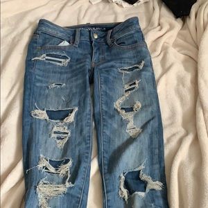 American eagle super cute ripped jeans:)